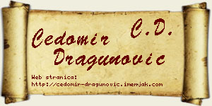 Čedomir Dragunović vizit kartica